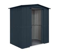 Waltons Globel 6 X 4 Apex Metal Storage Shed Sliding Doors - Grey