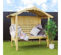Waltons Pressure Treated Carlton Garden Arch Top Arbour Seat
