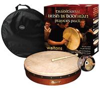 Waltons WMP1900 18-Inch Plain Bodhran Pack with DVD Beater and Cover Brown