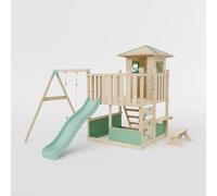 Waltons Wooden Outdoor Kids LittleSummit Small Tower Playhouse with Swing & Toddler-Friendly Features | Pressure-Treated Timber Garden Playset for Children | Handmade in the UK