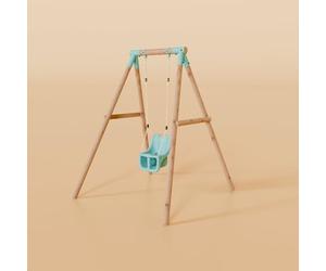 Waltons Wooden Swing Set - Outdoor Kids Baby Swing & Toddler-Friendly Features | Pressure-Treated Timber Garden Playset for Children | Handmade in the UK