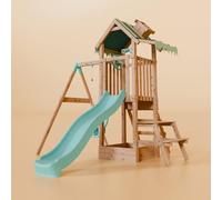 Waltons Wooden Swing Set with Slide - Outdoor Kids Climbing Frame with Baby Swing & Toddler-Friendly Features | Pressure-Treated Timber Garden Playset for Children | Handmade in the UK