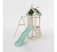 Waltons Wooden Swing Set with Slide - Outdoor Kids Climbing Frame with Baby Swing & Toddler-Friendly Features | Pressure-Treated Timber Garden Playset for Children | Handmade in the UK