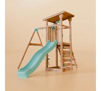 Waltons Wooden Swing Set with Slide - Outdoor Kids Climbing Frame with Single Swing & Toddler-Friendly Features | Pressure-Treated Timber Garden Playset for Children | Handmade in the UK