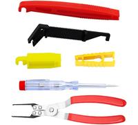 Waltool 6Pcs Fuse Puller Insertion Tools, Relay Puller Pliers, Fuse Puller Circuit Tester for Car Motorcycle Truck Car Vehicle Battery Terminal Wiper Remover