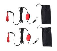 waltyotur 2 Pack 1.5 lb Red Marine Kayak Folding Grapnel Anchor Kit for Small Boats Kayaks Canoe Paddle Boards