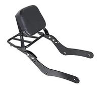 waltyotur Complete Motorcycle Backrest Sissy Bar Backrest w/Pad & Luggage Rack Kit Replacement for Honda Rebel 300 Rebel 500 CMX500 CMX300 2017-2022 Black