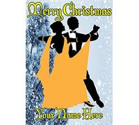 Waltz Dance Dancing ptcc263 Xmas Christmas Card A5 Personalised Greeting Cards Posted by US Gifts for All 2016 from Derbyshire UK …