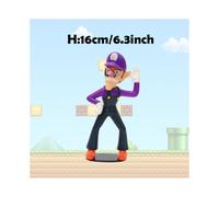 (Waluigi, No Box) Super Mario Action Figure Bowser Princess Peach Anime Game All Star Collection Model Toy for Children