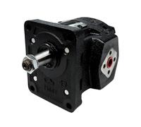 Walvoil 2XPW Hydraulic Cast Iron Gear Pump, Group 2, 31.5CC, Clockwise, Flange Ports, 40mm Inlet & 30mm Outlet, EU 4 Bolt 1/8 Taper