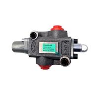 Walvoil, DF5/2BT17SLP, 2 Way, 3/8" Closed Centre, Spherical End, Spring Return, Without Lever, with Flange, Manual Spool Diverter Valve