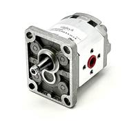 Walvoil Hydraulic Gear Pump, Group 1, 3.2CC, Clockwise, 3/8" BSP Inlet, & Outlet, EU 4Bolt 1/8 Taper