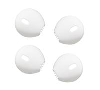 WALWAL Ultra Slim Sports Earbuds Earmuffs, 4 Piece Non-Slip Silicone Case for and EarPods, Compatible with Charging Case, Perfect for Sporty Music Lovers(White*2Pairs )