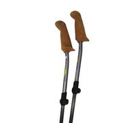 WALX Carbon Pro Walking Poles - Lightweight Carbon & Alloy, Adjustable Length, Ergo Grip Cork Handles, Strapless Design - for Hiking, Trekking, Nordic Walking, Rehab & Fitness