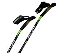 WALX Speed Impulse Nordic Walking Poles - Lightweight & Adjustable with 15° Angled Part Cork Handles and Removable Straps - Designed for Comfort, Performance & Speed (Pair)