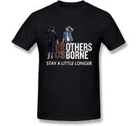 Wamake Happwan Brothers Osborne Stay A Little Longer Casual Round Neck T Shirt Black XXL