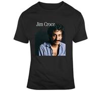 Wamake Jim Croce T-Shirt Graphic Top Printed Tee Shirt for Mens BlackXL