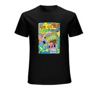 Wamake King Gizzard and The Lizard Wizard Brooklyn Steel Art Casual Custom Short Sleeve Cotton T Shirt Black M
