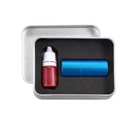 Wamantic Personalised Golf Ball Stamp Markers - Custom Name Stamp with Self-Inking, 22 Designs & Gift Box, Golf Accessories Gift for Golfers Men Women (Blue)