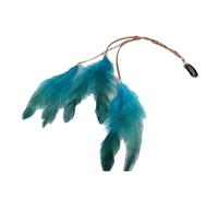 Wambere Pack of 2 Feather Hair Extensions Boho Feathers Hair Accessories Clip Feather Tassels Headdress Feather Hair Accessories Hair Tassel Hair Chain Hair Clips for Halloween Carnival Fancy Dress