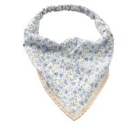 Wambere Pack of 2 Women's Broken Flowers, Triangular Scarf, Elasticity, Headbands, Triangle Headscarves, Hair Bands, Hair Scarf, Headwear, Hair Accessories for Women and Girls, Blue