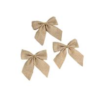 Wambere Pack of 20 Christmas Tree Bows Decorative Bow Bells Christmas Tree Decoration Decorative Bows Decoration for Christmas Tree Decoration Wedding Birthday Christmas, Hazel