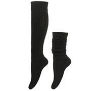 Wambere Women's Knee Stockings, Long Socks, Knee Stockings, High Socks, Thighs Socks, Higher Socks, Thigh High Stockings, Suitable for Daily Use, Cosplay, Stage Performance, Black