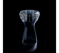 Wambooka Diamond Darbuka Drum with 8.75 inch Head, with Brass tuning keys and Padded Bag 17 inches Length (Crystal Clear PC)