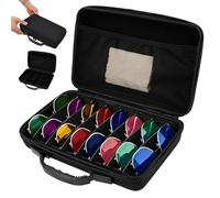 WAMEITF Travel Sunglasses Case Hard Shell, Waterproof Sunglasses Storage Detachable Dividers for Flexible Storages Portable Eyeglasses Storage Box for Men Women 29x21x7cm