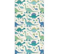 Wamika Cute Dinosaur Hand Towels for Kids Boys Forest Dino Dragon Thin Face Towel Soft Guest Towel Portable Kitchen Tea Dish Towels Washcloths Bath Decor Housewarming Gifts 16" X 30"