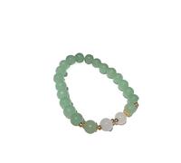 WAMIZEU Hetian Jade Bell Prayer Peace Bracelet,Lucky Feng Shui Bracelet Natural Jade Bracelets,Chinese Handmade Jewelry for Mother (S80)
