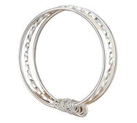WAMIZEU Hetian Jade Bell Prayer Peace Bracelet,Lucky Feng Shui Bracelet Natural Jade Bracelets,Chinese Handmade Jewelry for Mother (S547)
