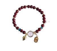WAMIZEU Hetian Jade Bell Prayer Peace Bracelet,Lucky Feng Shui Bracelet Natural Jade Bracelets,Chinese Handmade Jewelry for Mother (S502)