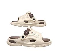 WAMIZEU Men's Outdoor Sports Anti-slip Dual-purpose Sandal Slippers,Sandals for Plantar Fasciitis,Walking Sandals Men,Extra Wide Fit Sandal (Beige-2,40-41)