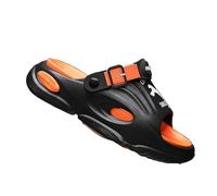 WAMIZEU Men's Outdoor Sports Anti-slip Dual-purpose Sandal Slippers,Sandals for Plantar Fasciitis,Walking Sandals Men,Extra Wide Fit Sandal (Balck,44-45)