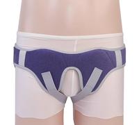 WAMJ AQDY Hernia Truss for Men, Supportive Groin Pain Truss, for Single/Double Inguinal or Sports Hernia, Adjustable Waist Strap with 2 Removable Compression Pads Breathable Material(M)