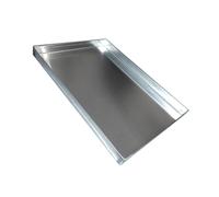 WAMJ AQDY Washing Machine Drip Pan, Stainless Steel Plant Trays, Multi-Purpose Drip Pan for Kitchen, Laundry, Pet Feeding & More, No Hole(60x60x5cm(23.6x23.6x2.0in))