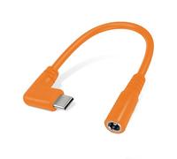Wamlet Heated Jacket Battery Step-up Adapter Charger for 7.4v 8.4v Heated Jacket, Heated Vests and Heated Hoodies (Orange, USB C to DC)