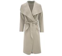 Wamtextiles Italian Waterfall Coat, Stone, UK 14