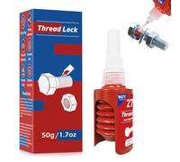 WAN2TLK 50ml Thread Lock Red, High Strength Locktight Threadlock for Gap Filling and Tighten Bolts Nuts, Anti-Rust&Loosening, Lock Tight Thread Lock Sealant
