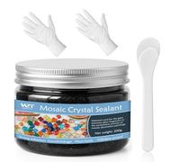 WAN2TLK Black Mosaic Crystal Grout 200g, No need to add water, direct caulking, Mosaics Tile Tools, Mosaic Crystal Sealant for All Tiles & Surfaces
