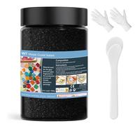 WAN2TLK Mosaic Crystal Grout 1000g, Mosaic Tile Accessories, No Water Needed, Fast-Drying, Essential for Handmade Grouting, Mosaic Crystal Sealant for All Tiles & Surfaces (Black)