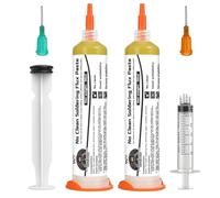 WAN2TLK No Clean Soldering Flux Paste 60ml - Precision Solder Flux for Electronics Soldering - Complete with Plunger & Dispensing Tip - 30ml/Bottle