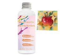 WAN2TLK Painting by Numbers for Adults Sealer, Designed for Paint by Number, Non Yellowing Scratch-Resistant Dries Clear for Adults Beginners Including Brush -(100g Glossy Finish)