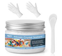 WAN2TLK White Mosaic Crystal Grout 200g, No need to add water, direct caulking, Mosaics Tile Tools, Mosaic Crystal Sealant for All Tiles & Surfaces