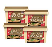 WaNaHong Chinese Takeaway Curry Sauce Paste Concentrate 405g HOT and Spicy (Box of 4 Tub)