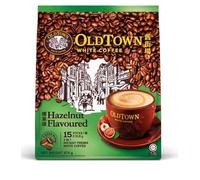 Wanahong OldTown White Coffee 3 in 1 Instant Premix Hazelnut Flavour, 474g (15 Sachets) 31.6g per Sachet | Malaysian Coffee