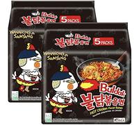 WANAHONG SAMYANG Buldak HOT Chicken Flavour Ramen Noodles, (Pack of 10) BY WANAHONG