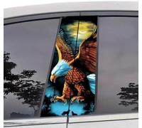 WANAHTON B Pillar Sticker Car Vinyl Car Stickers and Decals, Waterproof Sun Protection Scratch Protection Sticker for B Pillar, Personalised Vehicle Door Column, 50 x 25 cm (Eagle)