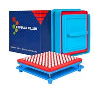 wananfu Capsule Filling Machine for Size 5 Empty Capsules Vegetarian or Gelatin, Detailed Instructions and Spoon Included